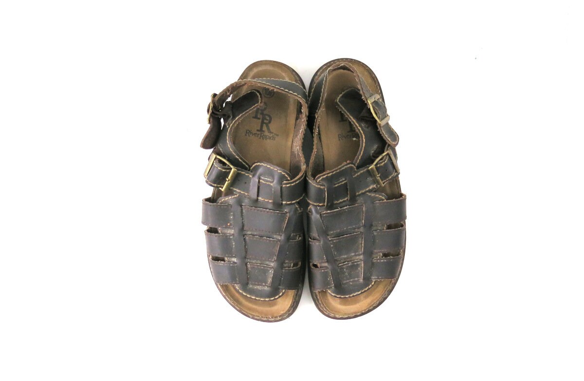 90s Fisherman Sandals Brown Chunky 