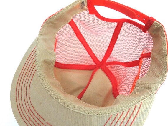 Vintage Garst Seed Patch Trucker Hat Orange Mesh Farmer Hat Vintage Garst Seed Patch Trucker Hat Orange Mesh Farmer Hat