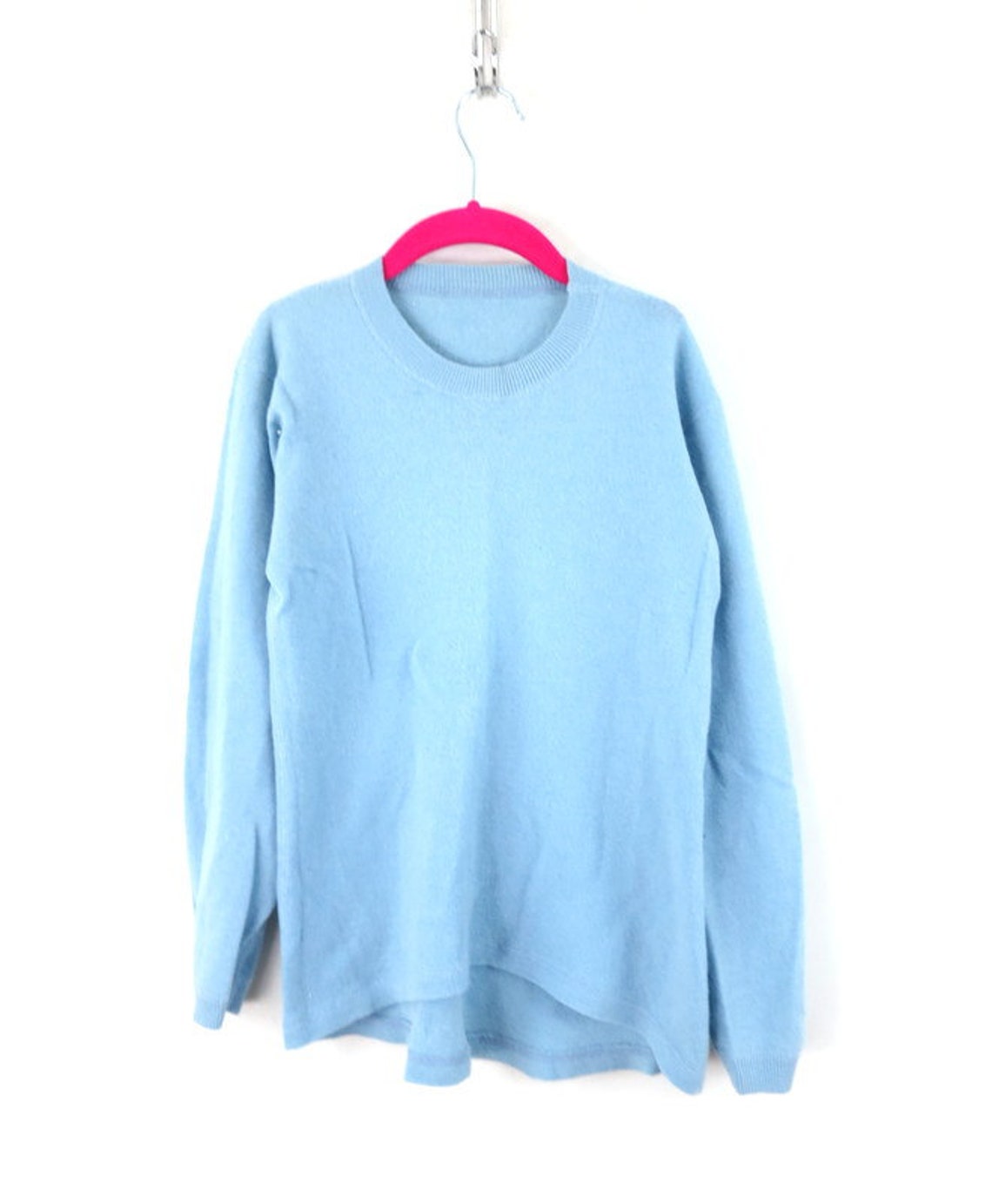 Light Blue Long Underwear Shirt Long Sleeve Wool Thermal Shirt | Etsy