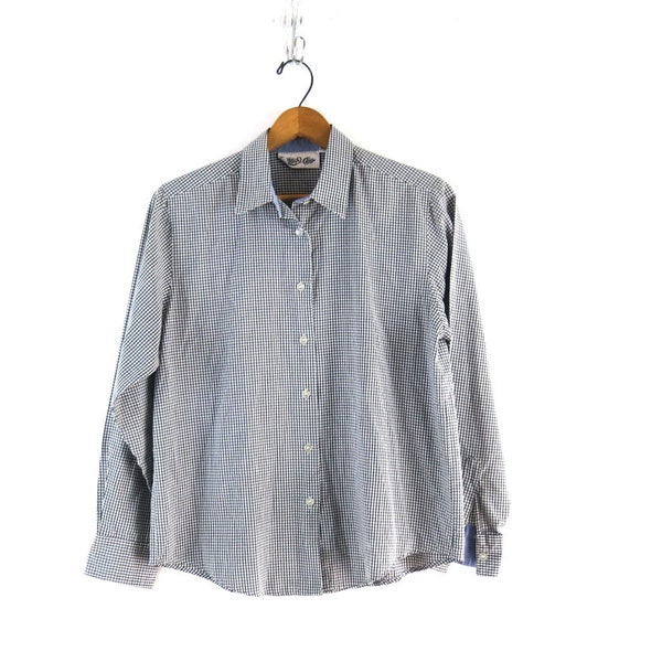 Checkered Button Shirt Etsy