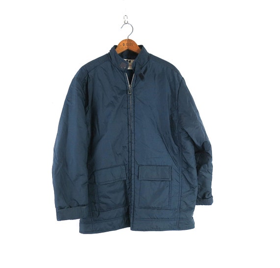 vintage Navy Blue Kentfield Ski coat Blue Puffer … - image 2