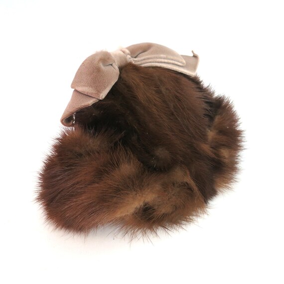 1960s Brown Fur Hat | Mid Century Fashion Hat | V… - image 2