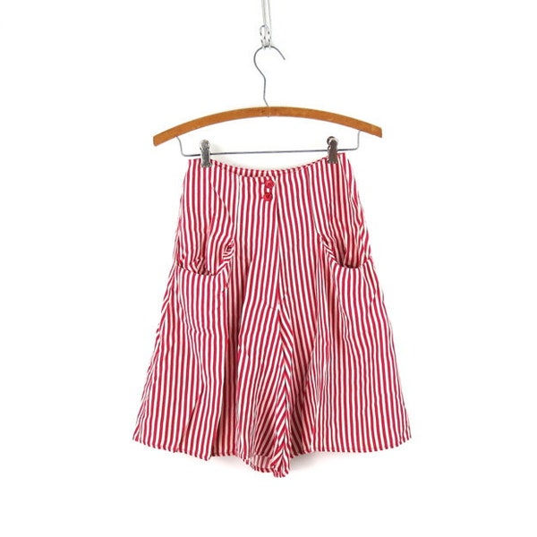 High Waist Striped Wide Leg Shorts main image 1