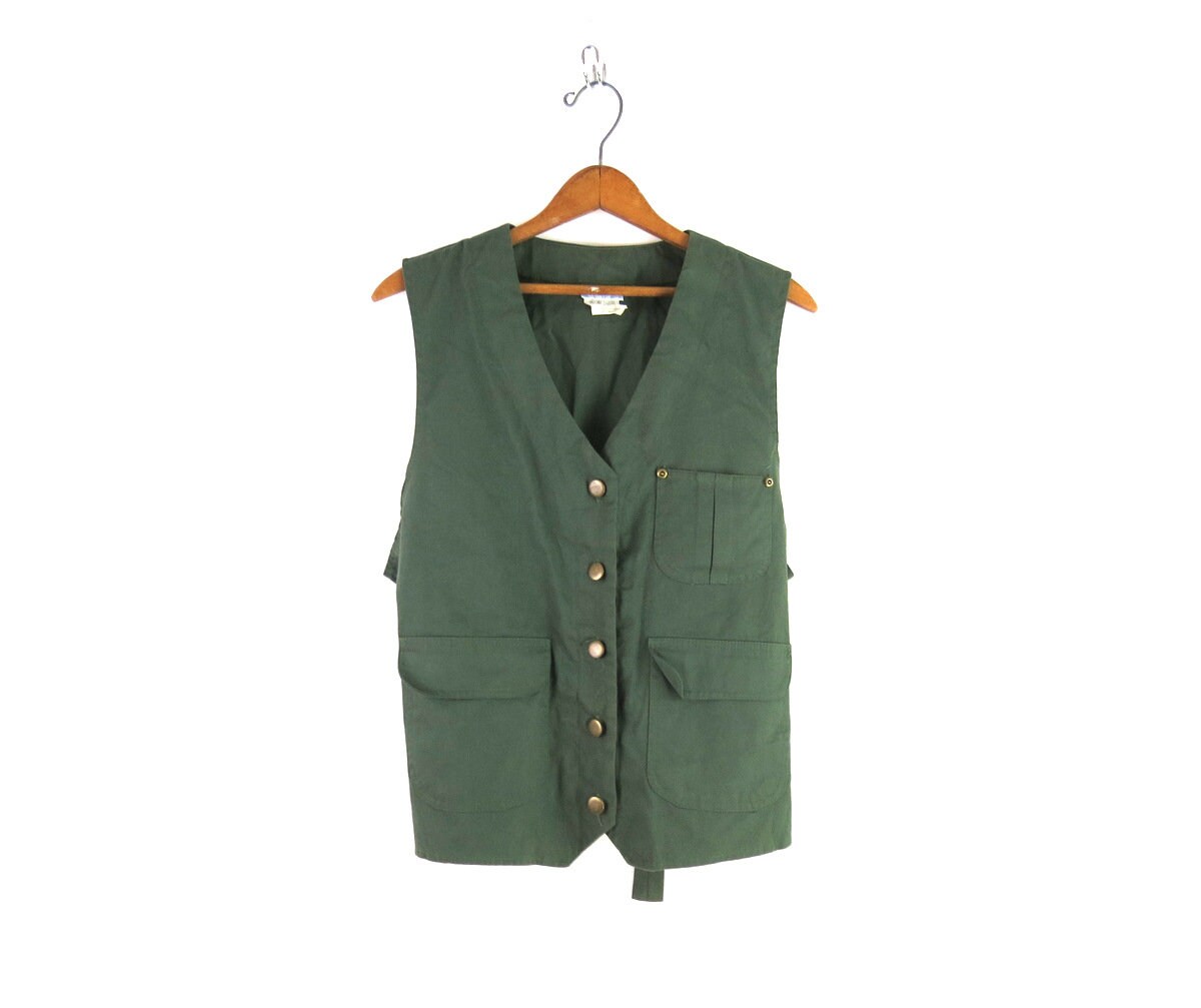 Green Cotton Vest Sleeveless Tank Top 