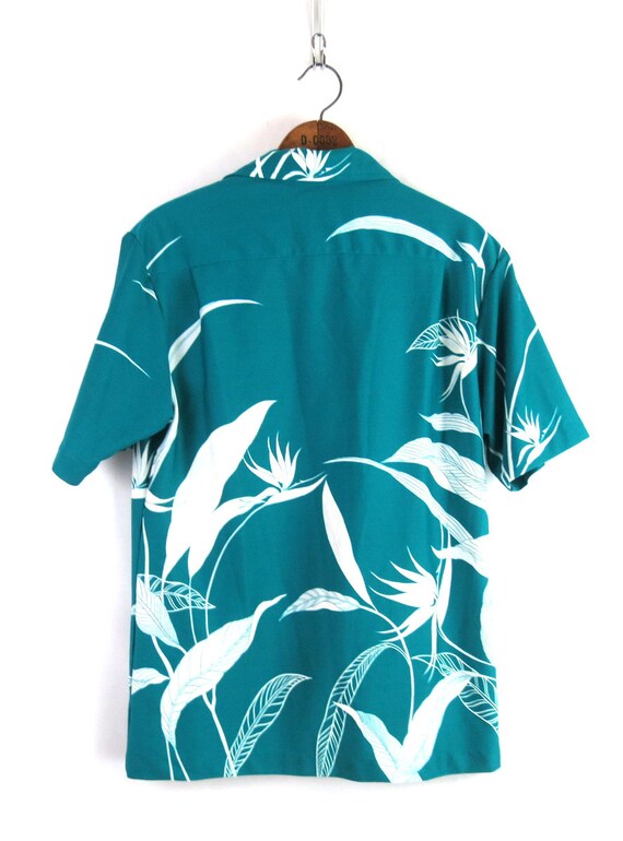 Green Hawaiian Shirt | Vintage Hilo Hattie Leaf P… - image 5