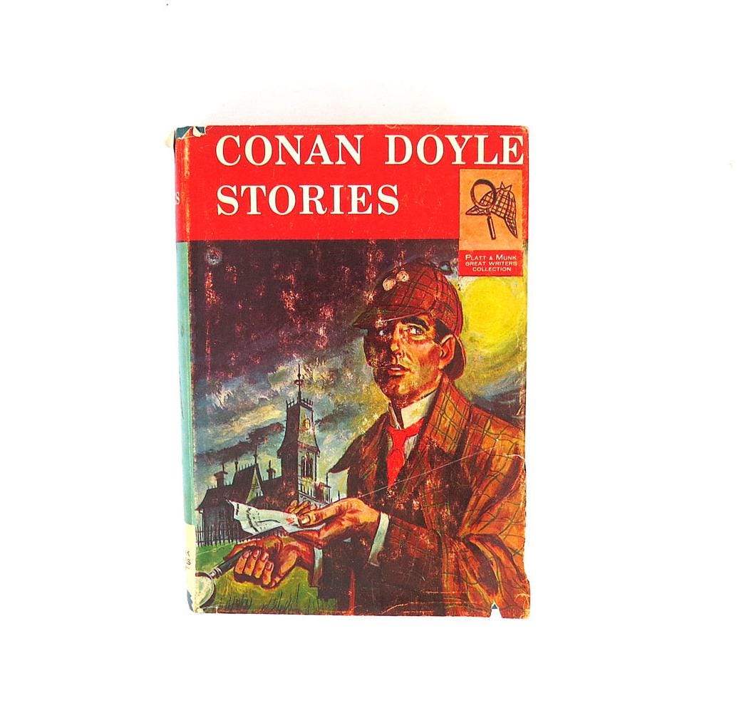 Vintage 1960 Six Notable Adventures of Sherlock Holmes by Sir Arthur Conan Doyle Book