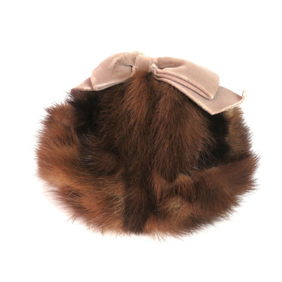 1960s Brown Fur Hat | Mid Century Fashion Hat | V… - image 3