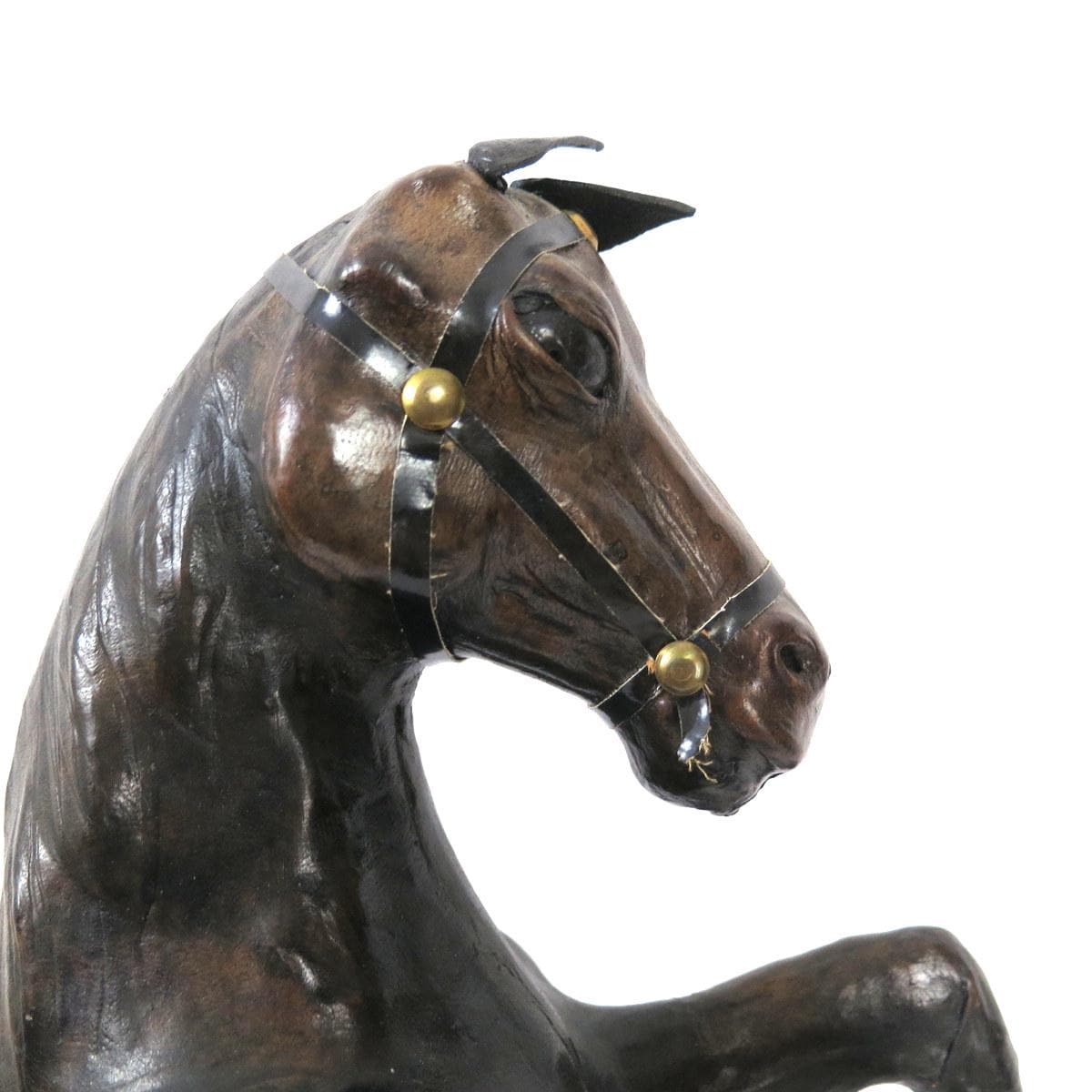 ヴィンテージ　馬　鞍　皮 ヴィンテージ 馬 鞍 皮 Vintage Leather Horse with Saddle - Etsy 日本