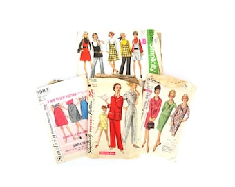 Vintage Simplicity Sewing Patterns Pajamas Women's Dresses & Skirts / 4 Patterns