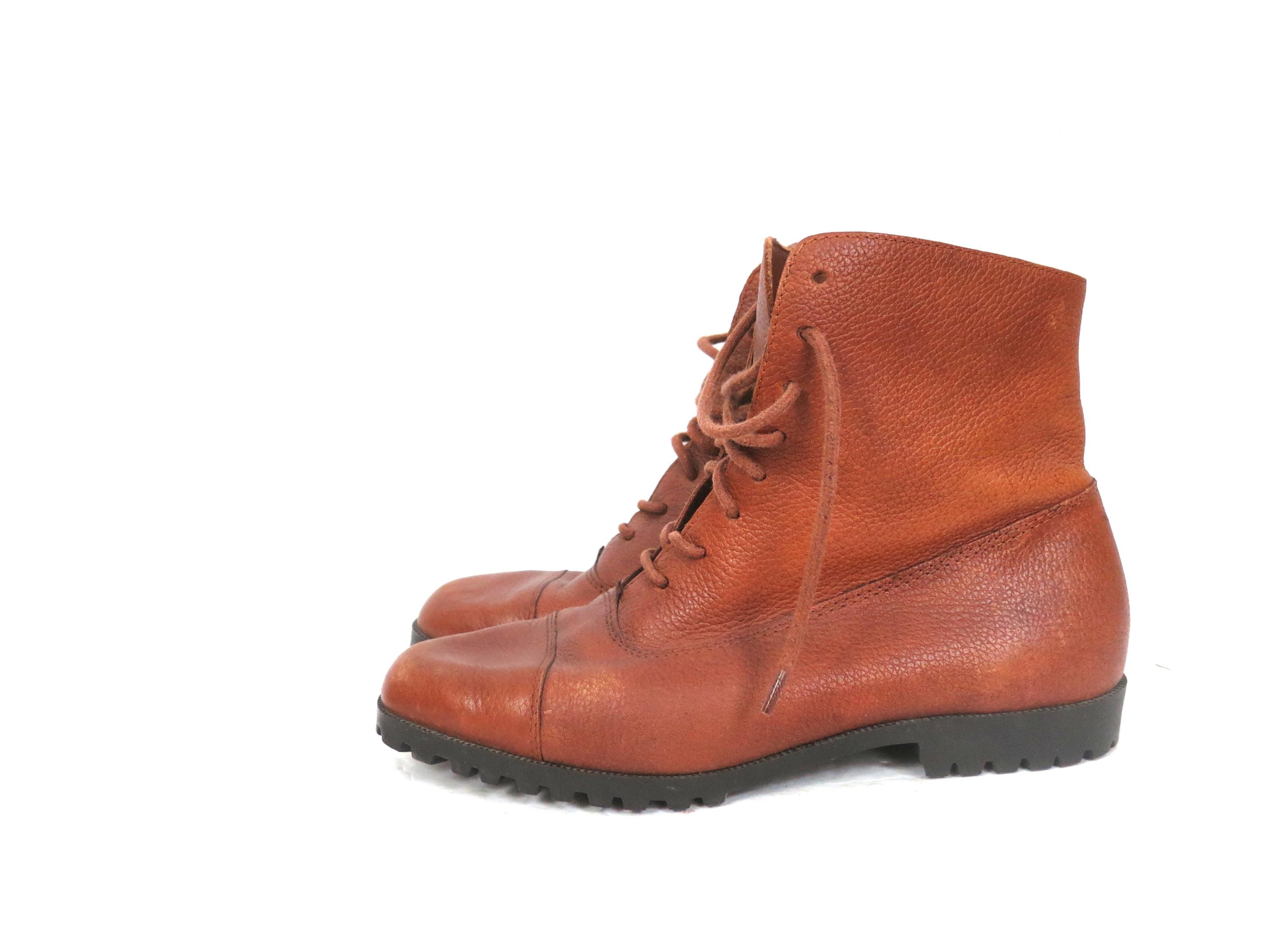 90s Style Lace up Boots - Etsy