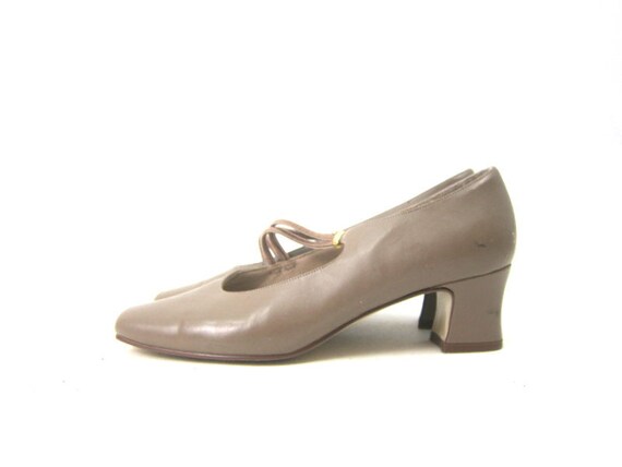 Taupe dress shoes low heel Clearance