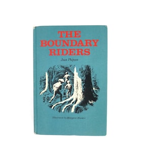 1963 The Boundary Riders de Joan Phipson Libro de tapa dura vintage de los años 60