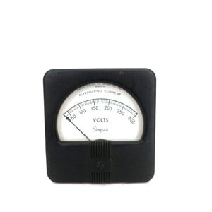 Vintage Simpson VOLTS Meter Electrical Instrument Voltage Meter // steampunk shelf display