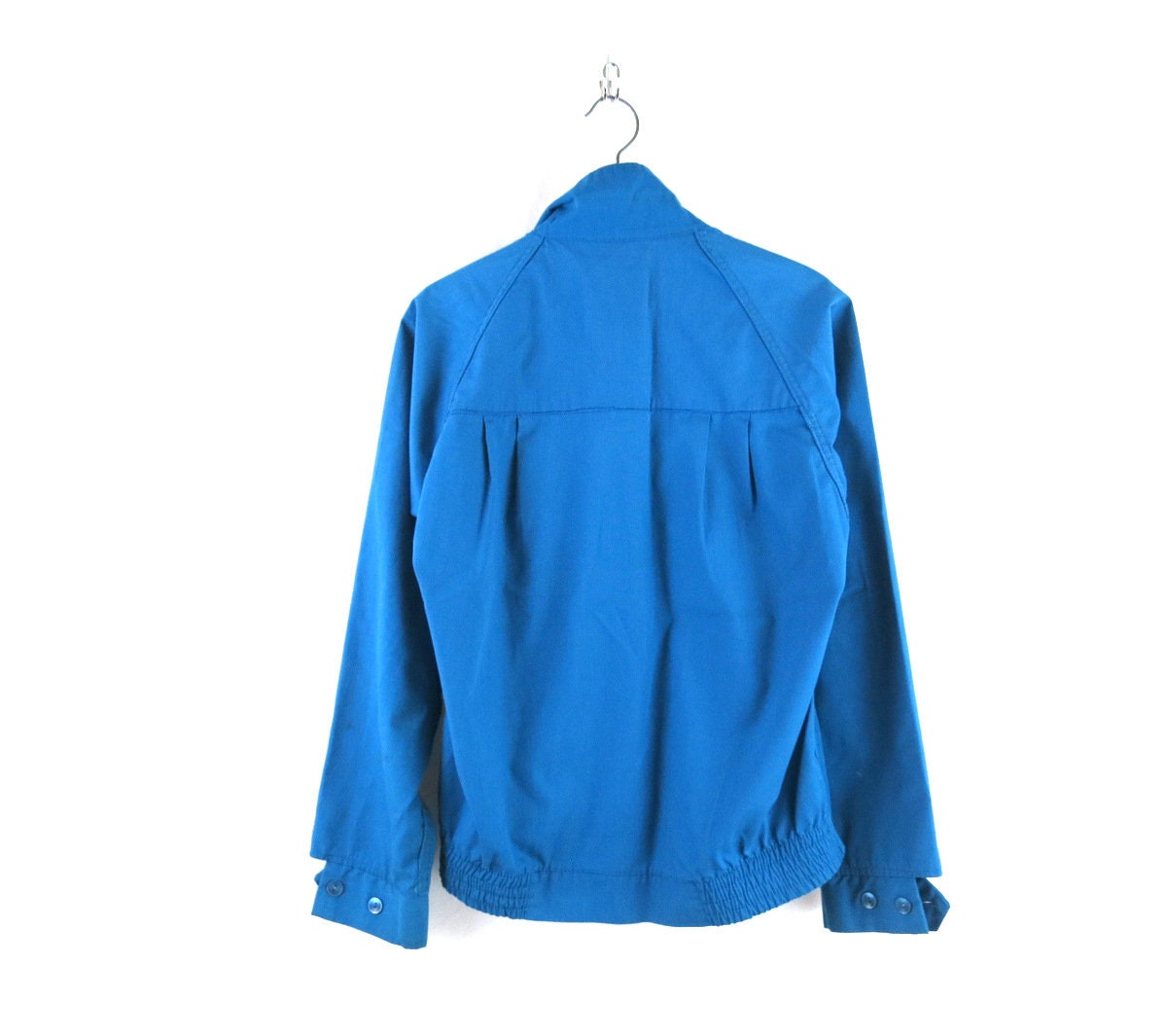 Vintage 60s London Mist Jacket Distressed Blue Cafe Coat