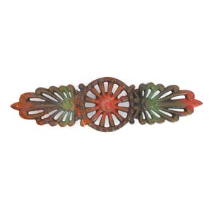 Vintage Cast Iron Antique Architectural Salvage ornamental Rusty Sculpture Piece