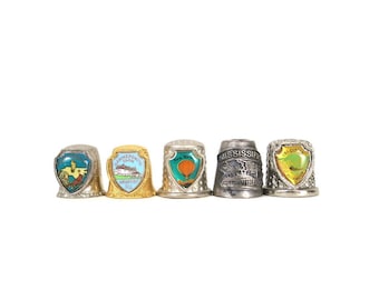 Vintage Souvenir Thimble Choice / New Mexico / North Carolina / Mississippi / Washington / Newport, Rhode Island