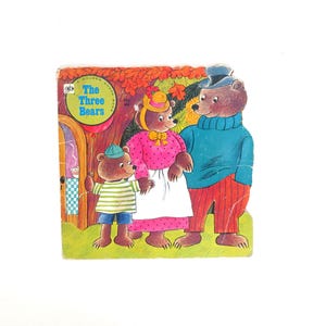 The Three Bears Golden Book: Vintage 1970s Illustrated Children&#39;s Book