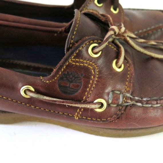 Brown Leather TIMBERLAND Boat Deck Shoes | Leathe… - image 2