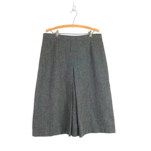 Black & White Wool Skirt | Vintage Joseph Picone Classic Woman Modern Skirt | High Waist Prep School Skirt | Women&#39;s 36W / maq