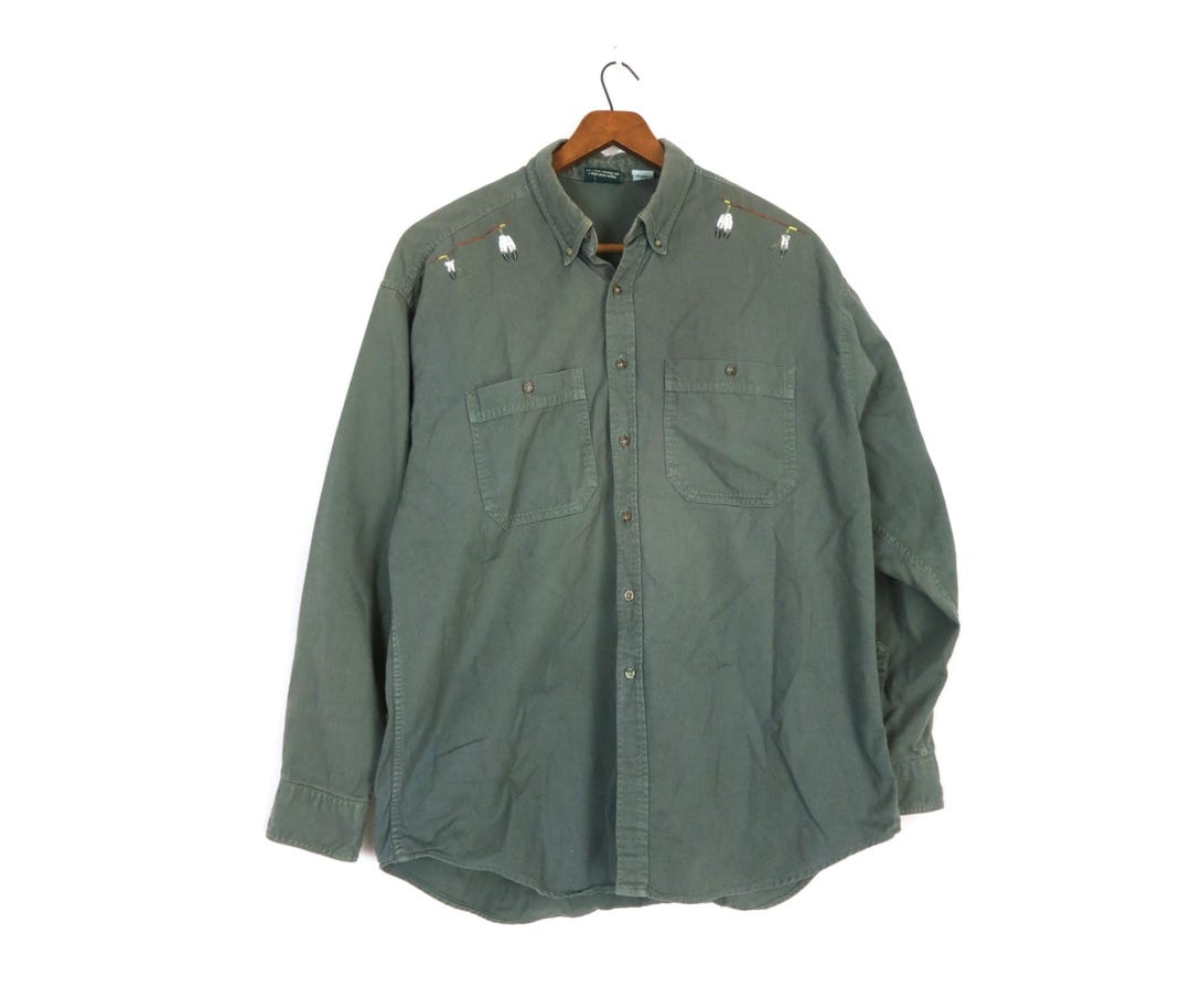 Army Green Button Off Shoulder Top XS-S