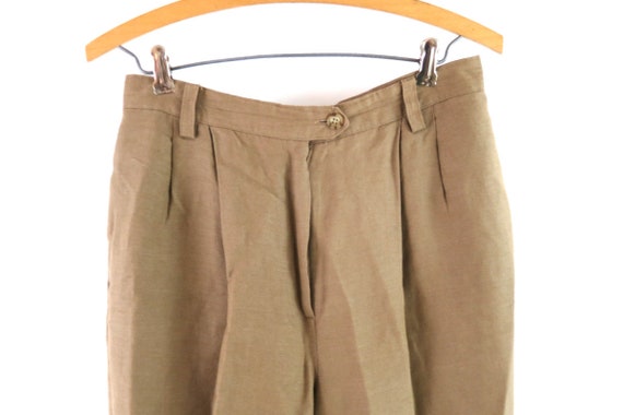 Vintage Linen Dress Pants Minimalist Lands End Tr… - image 3