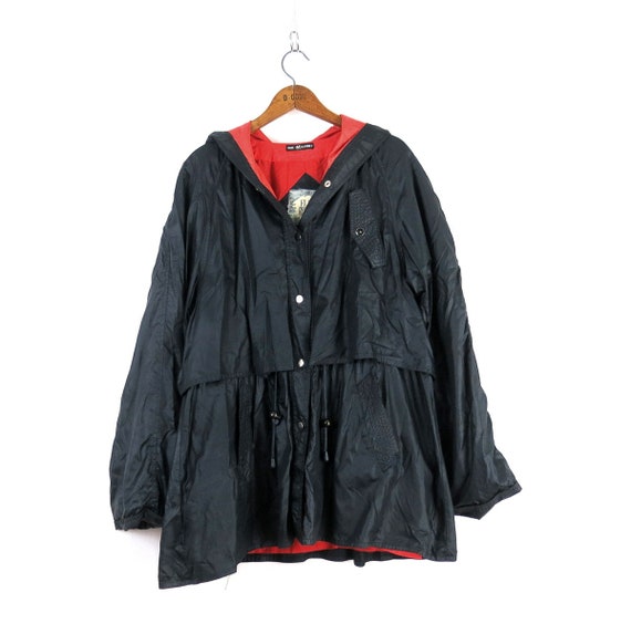 Black long windbreaker clearance