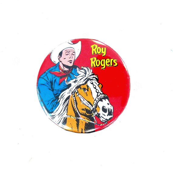 Vintage Roy Rogers Metal Pinback Button Collectib… - image 1