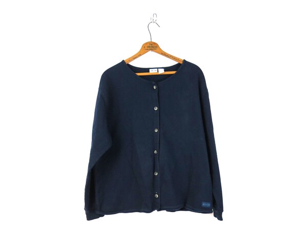 button sweatshirt cardigan