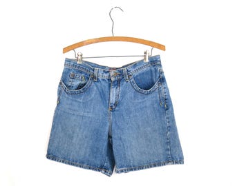 Blue Jean mom Shorts 00's Jorts | Vintage Denim Shorts with Pockets | Women's 10