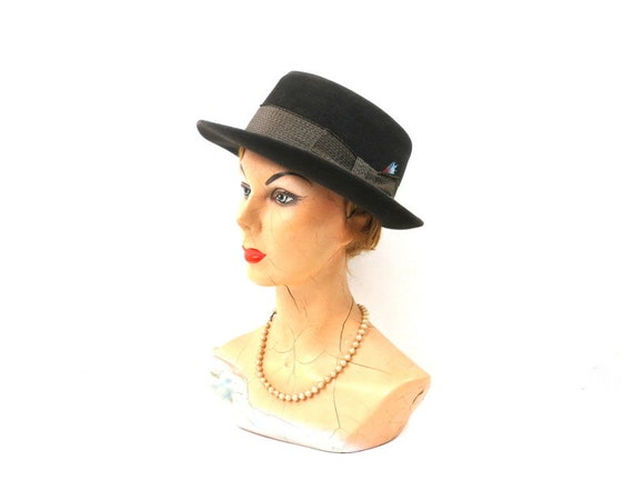 Brown Felt Fedora Hat 