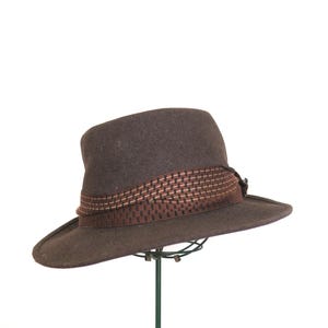 Vintage Brown Wool STETSON Fedora Hat - Men&#39;s Size 7 1/4