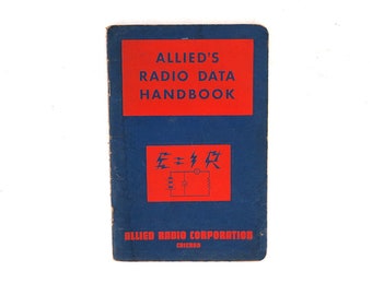 1945 Allied's Elektronikdaten Handbuch | Allied Radio Corporation Buch / Vintage Ham Radio Buch von 1940