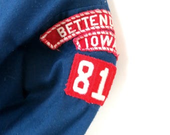 ヴィンテージボーイスカウト制服シャツ：1970年代公式ブルーボタン