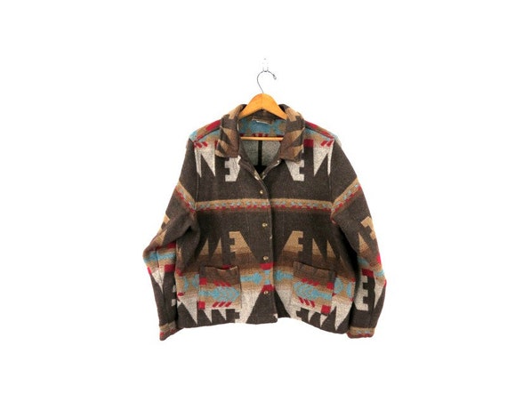 Vintage southwestern Coat South Western Cotton Cro