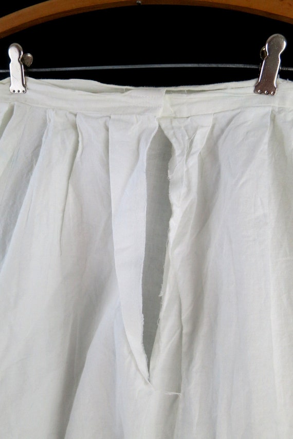 White Petticoat Vintage Tulle Skirt Cotton Slip S… - image 6