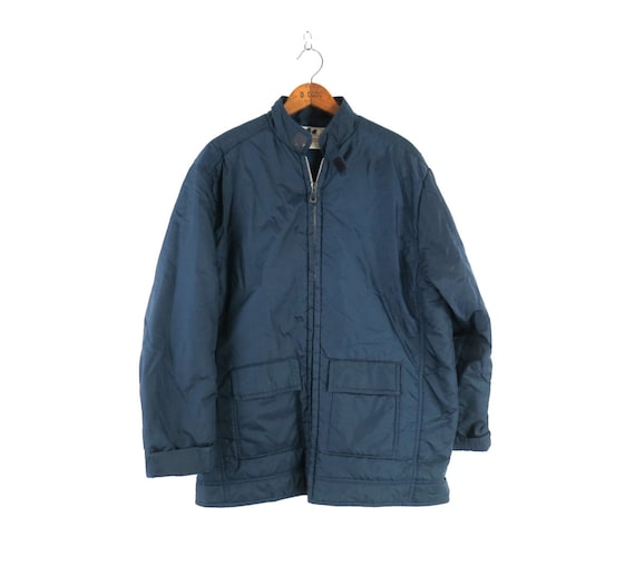 vintage Navy Blue Kentfield Ski coat Blue Puffer … - image 1