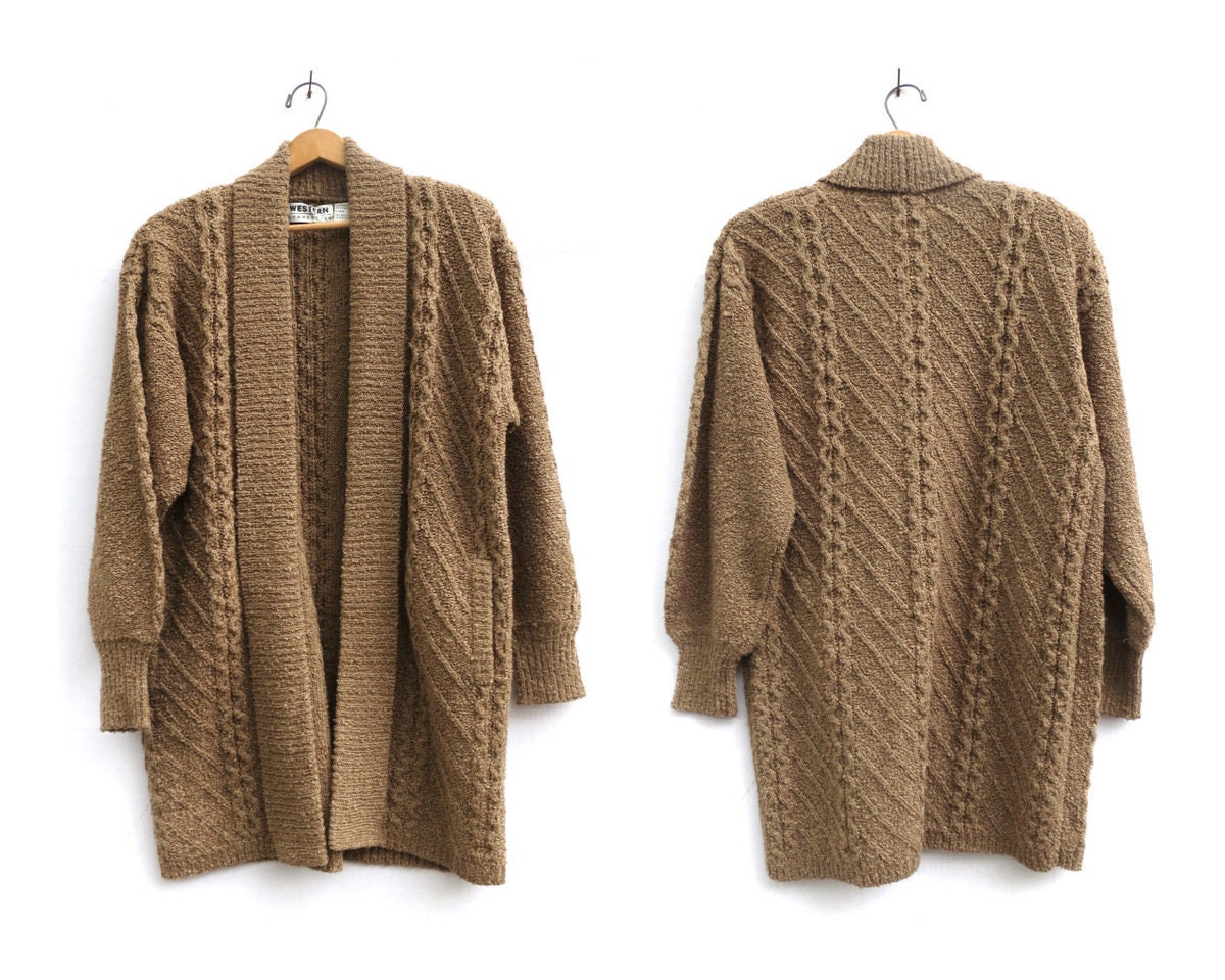 slouchy long cardigan