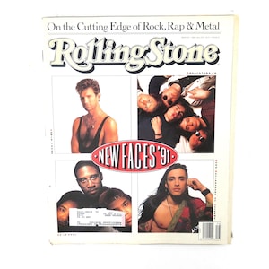 90s Vintage Rolling Stone Magazine April 18 1991 Chris Isaak Albert Brooks