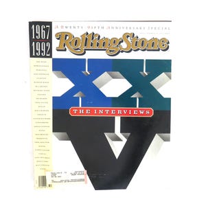 90s Vintage Rolling Stone Magazine Oct 1967-1992 25th Anniversary Special The Interviews Springsteen Lennon