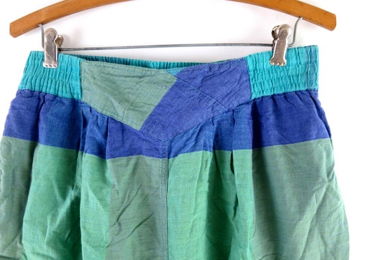 90s 2 Piece Shirt & Shorts Matching Short Sleeve … - image 8