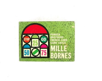 vintage Mille Bornes Card Game 1964 Parker Brothers Game / Complete