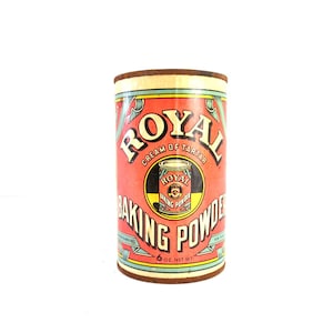 Vintage Royal Cream of Tartar Backpulver Gewürzdose Country Kitchen Sammlerstück Antike Werbung