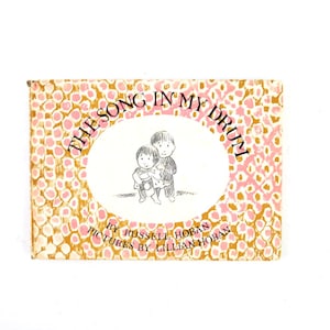 1962 La canción de mi tambor de Hoban – Libro ilustrado de tapa dura para niños Libro infantil de decoración de los años 60