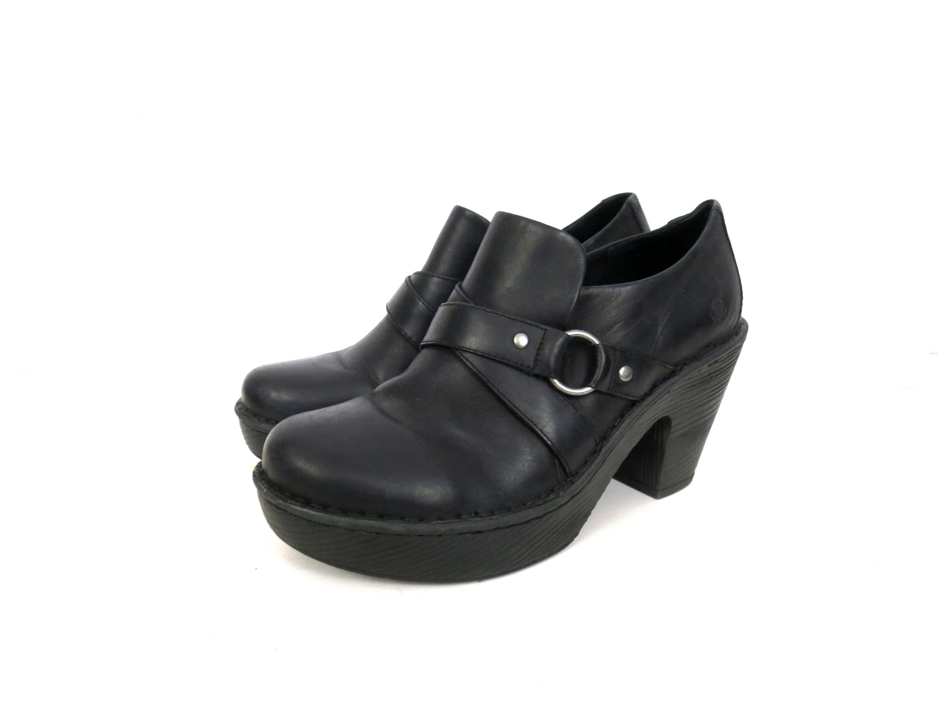 Born Famke Brown Leather Boot BORN Zipper Famke Leather High Heel Bootie Shoe Comfo… - Gem main image 2