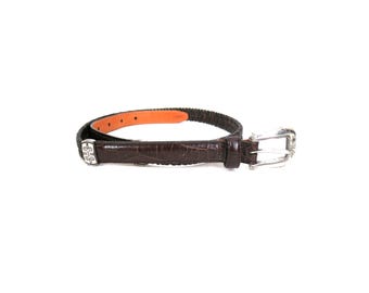 Donna Katz Vintage Tiger Stripes Leather Belt Donna Katz | Accessories | Vintage Brown Leather Belt By  main image 2