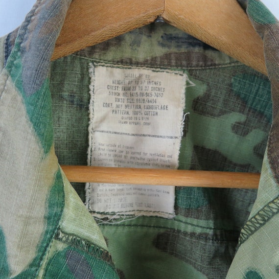 Vintage Army CAMO USMC Stamped Shirt Jacket Unite… - image 3