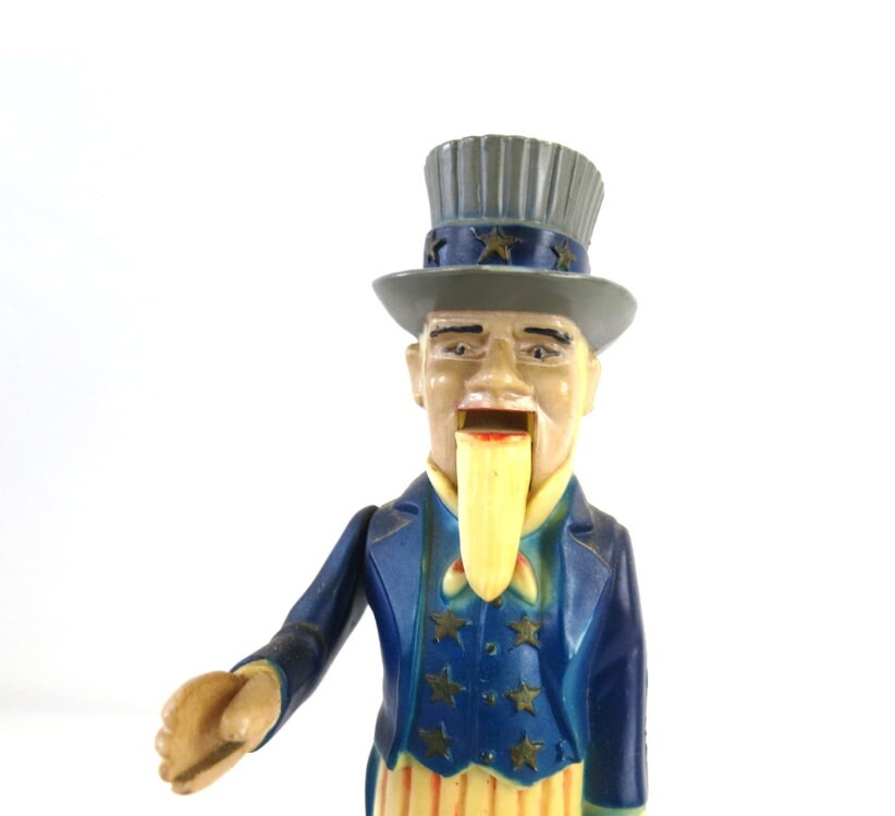 ヴィンテージプラスチック製アンクルサム貯金箱 - Etsy 日本