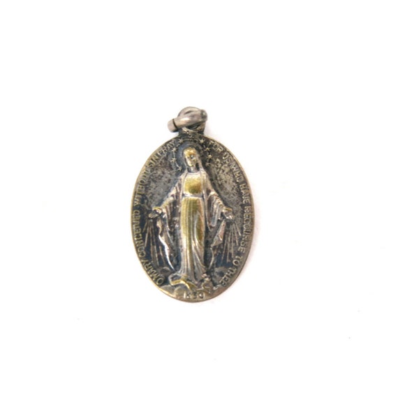 Vintage virgin hotsell mary necklace