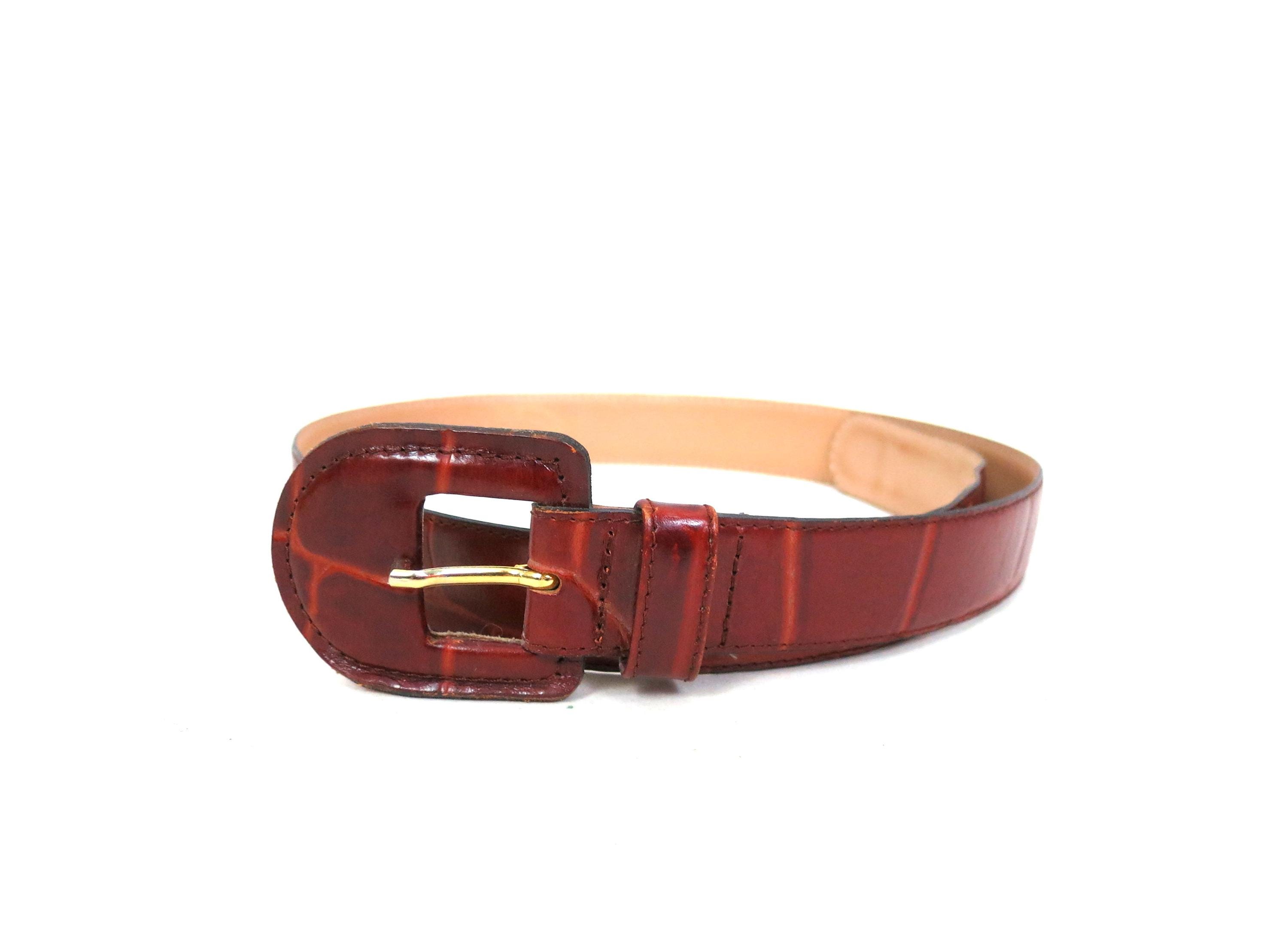 Charter Club (Size L) Multicolored Link Genuine Leather Belt Charter Club Belt - Etsy main image 4