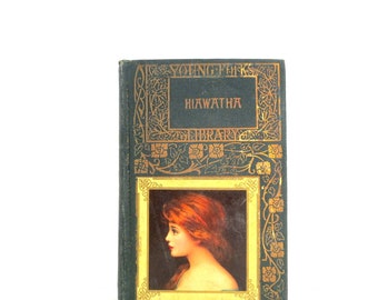 Hiawatha by Longfellow Young Folks Library Antique Vintage Book